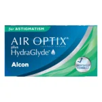 Air Optix Plus Hydraglyde for Astigmatism contact lens box