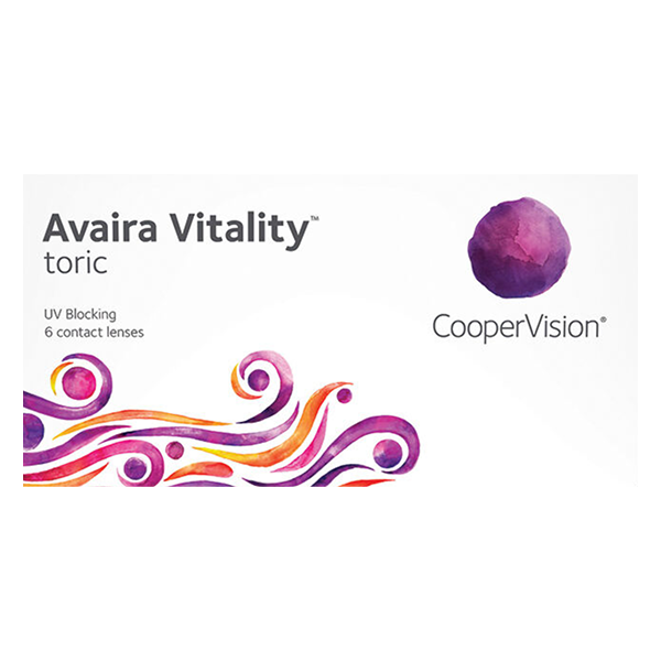 Avaira Vitality toric contact lens box