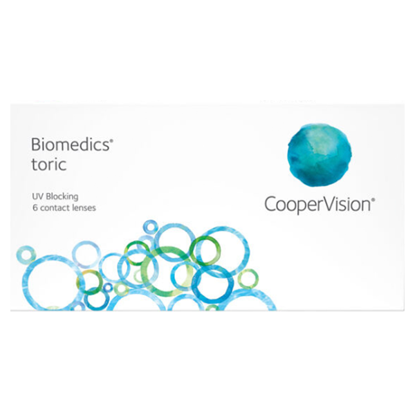 Biomedics Toric contact lens box