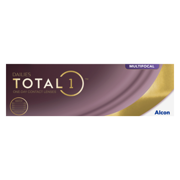 Dailies Total1 Multifocal contact lens box