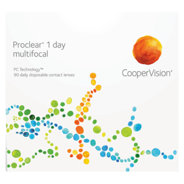Proclear 1 Day Multifocal contact lens box