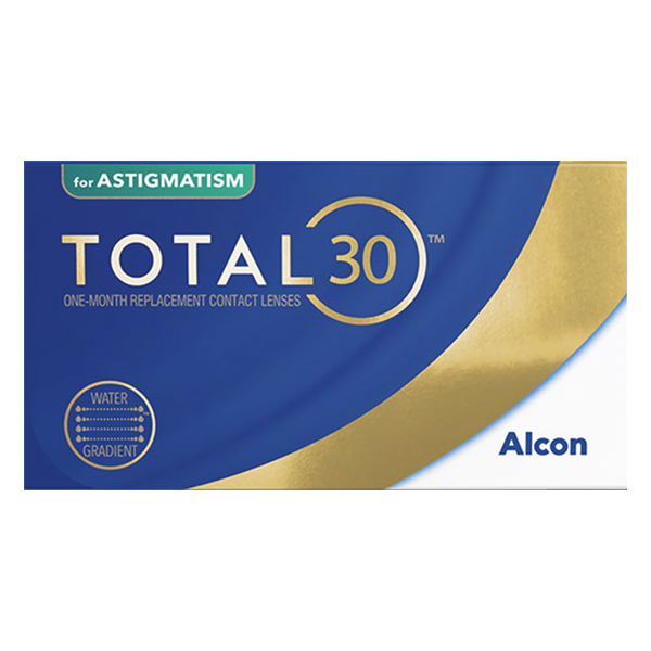 TOTAL30 for Astigmatism contact lens box